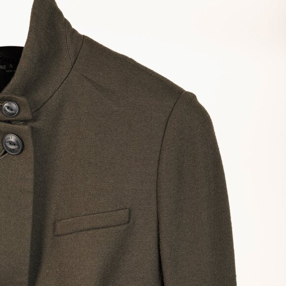 Rag & Bone Slade Army Green Wool Military Blazer - Picture 5 of 11